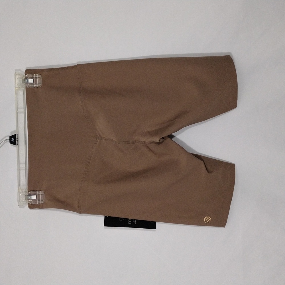 NWT Mpg Sport Avail Deep Taupe High Waisted Bike Short Women Size Small - Picture 2 of 10